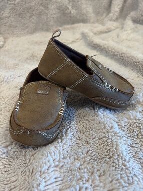 Baby Size 4 Ariat Brown Loafer Slip-On Shoes